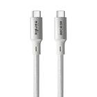 NÖRDIC 1m USB4 USB-C till C nylonflätad kabel PD3.1 med 240W snabbladdning 40G 8