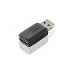 NÖRDIC USB-koppling hane till hona USB 3,1 typ A-adapter Superspeed 5 Gbps USB-portförlängning