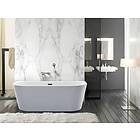 Vente Unique Baignoire semi îlot 245L 170 x 75 x 58 cm Blanche Acrylique DIVINA