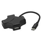 Deltaco USBC-HUB205 USB Hub