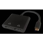 Deltaco USBC-2DP USB-C MST HUB