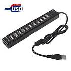 24.se 12-Portars USB 2,0 HUB