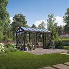 Träväxthus Linnea Svart Svart, 7,5 M²