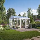 Träväxthus Linnea Vit Vit, 14,7 M²