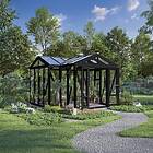 Träväxthus Linnea Orangeri 14,8 M² Svart Svart