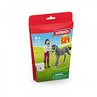 Schleich Mrs. Kramer med föl