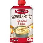 Semper Flerkornsgröt Äpple, persika & aprikos 120g