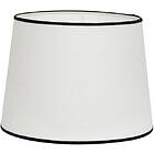 Carolin skärmar rund vit m. svart kant (24cm)