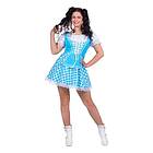 Oktoberfest Dirndl Aqua Maskeraddräkt 42