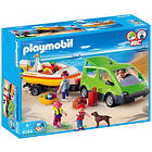 Playmobil Vacation 4144 Family Van with Boat & Trailer
