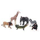 Mojo Wildlife Wild Animal Safari Playset 6pcs 380026
