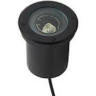 Lindby golvinbyggnadslampa Cliff, Ø 13 cm, rund, svart