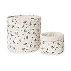 Garbo & Friends & Jardim Satin quiltad korg 2 delar 20xo20 cm 30xo30