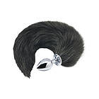 Alive Black & White Fox Tail S
