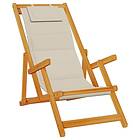 vidaXL Vikbara Strandstolar Set om 2 Taupe 3325144