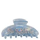 Dark Text Hair Claw "Je t'aime" Cool Blue