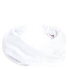 Dark Velvet Hair Band Folded White