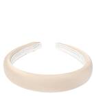 Dark Satin Hair Band Broad Champagne