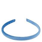 Dark Velvet Hair Band Thin Ibiza Blue