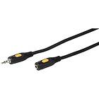 Vivanco Audiokabel, 1x3.5mm Hane/Hona 2,5m