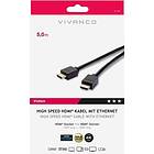Vivanco HDMI High Speed kabel, Ethernet, 5m