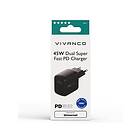 Vivanco Supersnabb 45W Dubbel Hemladdare