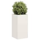 vidaXL Odlingslåda vit 40x40x80cm kallvalsat stål 860704