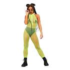 Gul Ärmlös Bodysuit Nätad One size