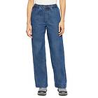 Knowledge Cotton POSEY Wide Mid-rise Elastic Waistband Denim Pants (Dam)
