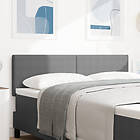 vidaXL Sänggavel Set om 2 Ljusgrå Tyg 140 cm Dekorativa Inläggningar