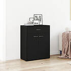 vidaXL Sideboard Svart ek Konstruerat trä 60x30x75 cm Sideboard
