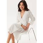 Happy Holly Jersey Structure Wrap Dress