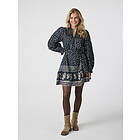 Neo Noir Siri Mini Border Print Dress