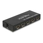DeLock UHD HDMI-Splitter, 1 enhet till 4 skärmar