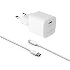 Fixed Super Snabb Hemladdare USB-C 30W kabel 1m