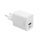 Fixed Super Snabb Mini Hemladdare 45W USB-C PD+USB-A