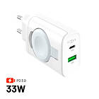 Fixed MagFlip USB-C-laddare 33W Apple Watch/USB-C/-A