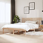 vidaXL Sängram massivt trä 150x200 cm