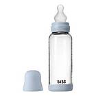 Bibs Glass Baby Bottle Round Silicone Medium Flow 240ml  