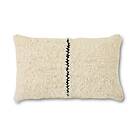 HKliving Natural wool striped kudde 30x50 cm White