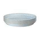 Denby Kiln blue tallrik 4-pack Medium, o21,5 cm