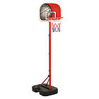 vidaXL Flyttbar basketkorg justerbar 138,5-166 cm