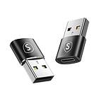 SiGN [2-Pack] Adapter USB-A till USB-C