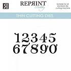 Reprint Dies Siffror Decorative Numbers Höjd 23 mm