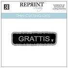 Reprint Dies Grattis Tag Med Bakgrund