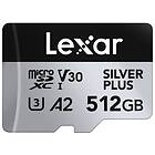 Lexar Professional Silver Plus MicroSDXC UHS-I U3 V30 A2 512GB