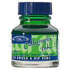 Winsor & Newton Calligraphy Ink, Transparent 30ml Leaf Green 341
