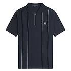 Fred Perry Pinstripe Zip Neck Shirt (Herr)