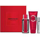 Salvatore Ferragamo Red Leather Presentförpackning för män