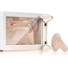 Zoë Ayla Rose Quartz Facial Roller And Gua Sha Tool Presentförpackning för ansikte 2 st.
